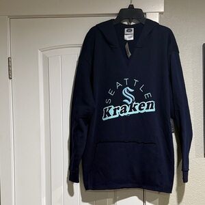 NHL Seattle Kraken Navy V-Neck hoodie